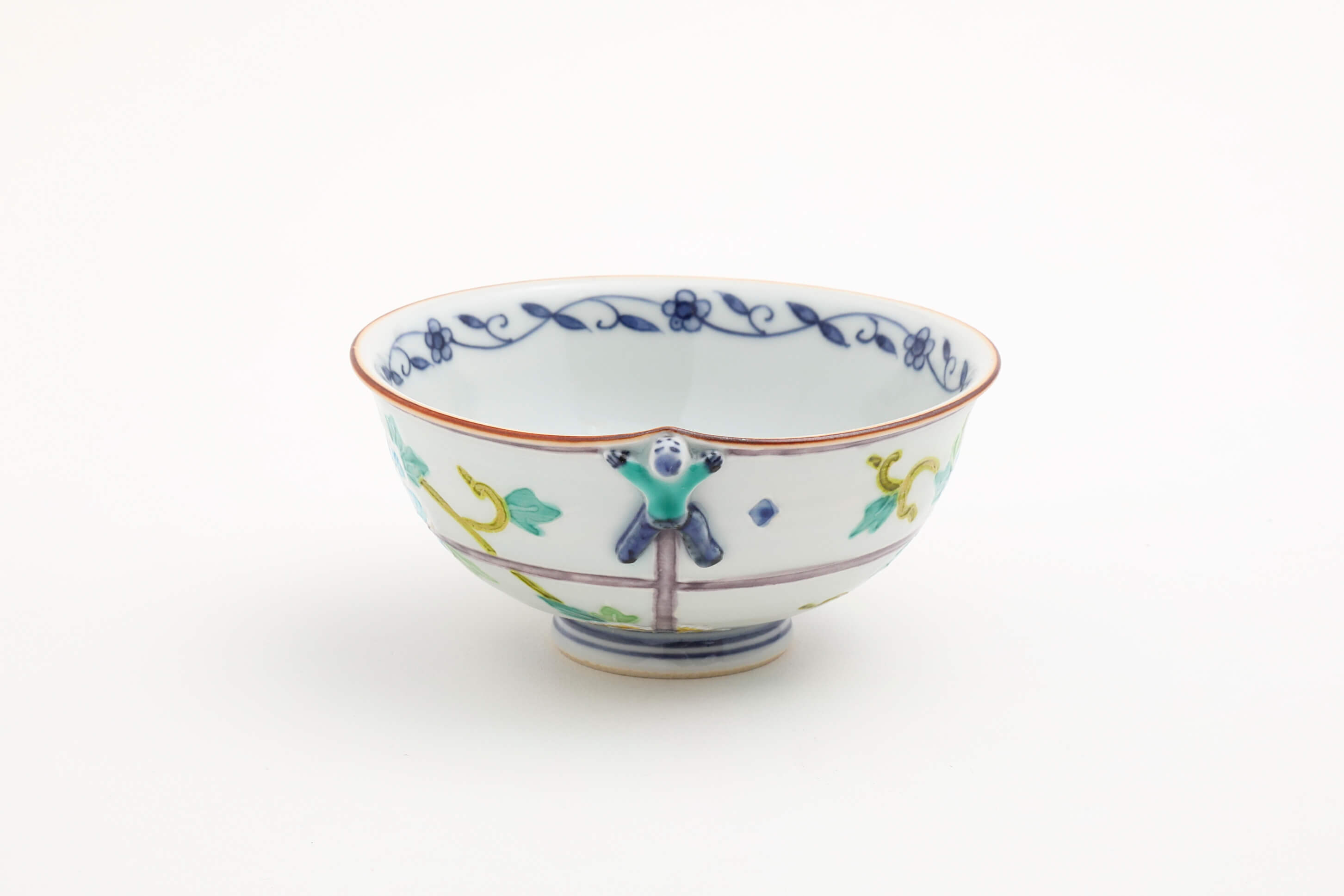 IKKANJIN KOUCHIBOTAN(blue) Rice bowl