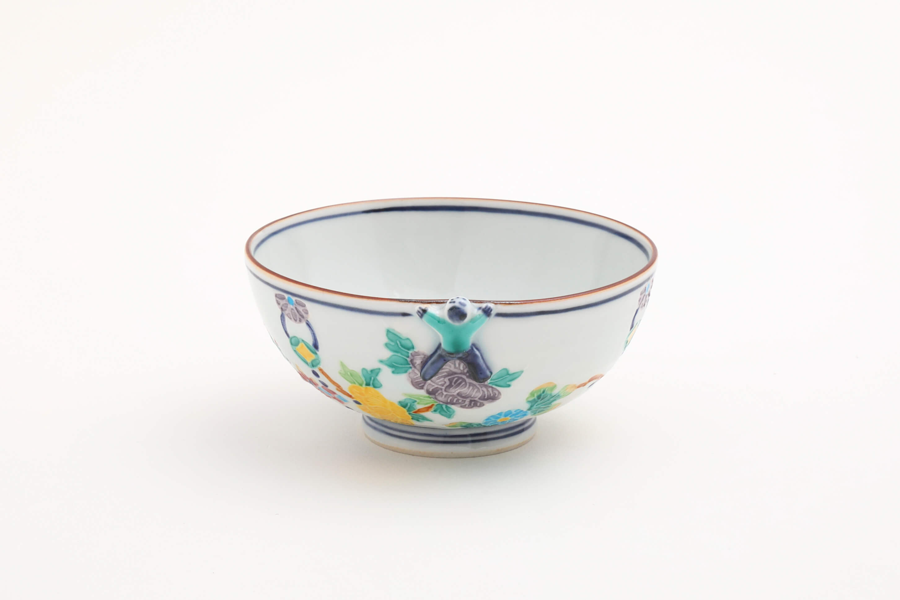 IKKANJIN HANAMARUMONTUNAGI(blue) Rice bowl