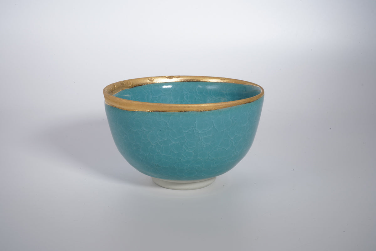 Blue flower Matcha bowl