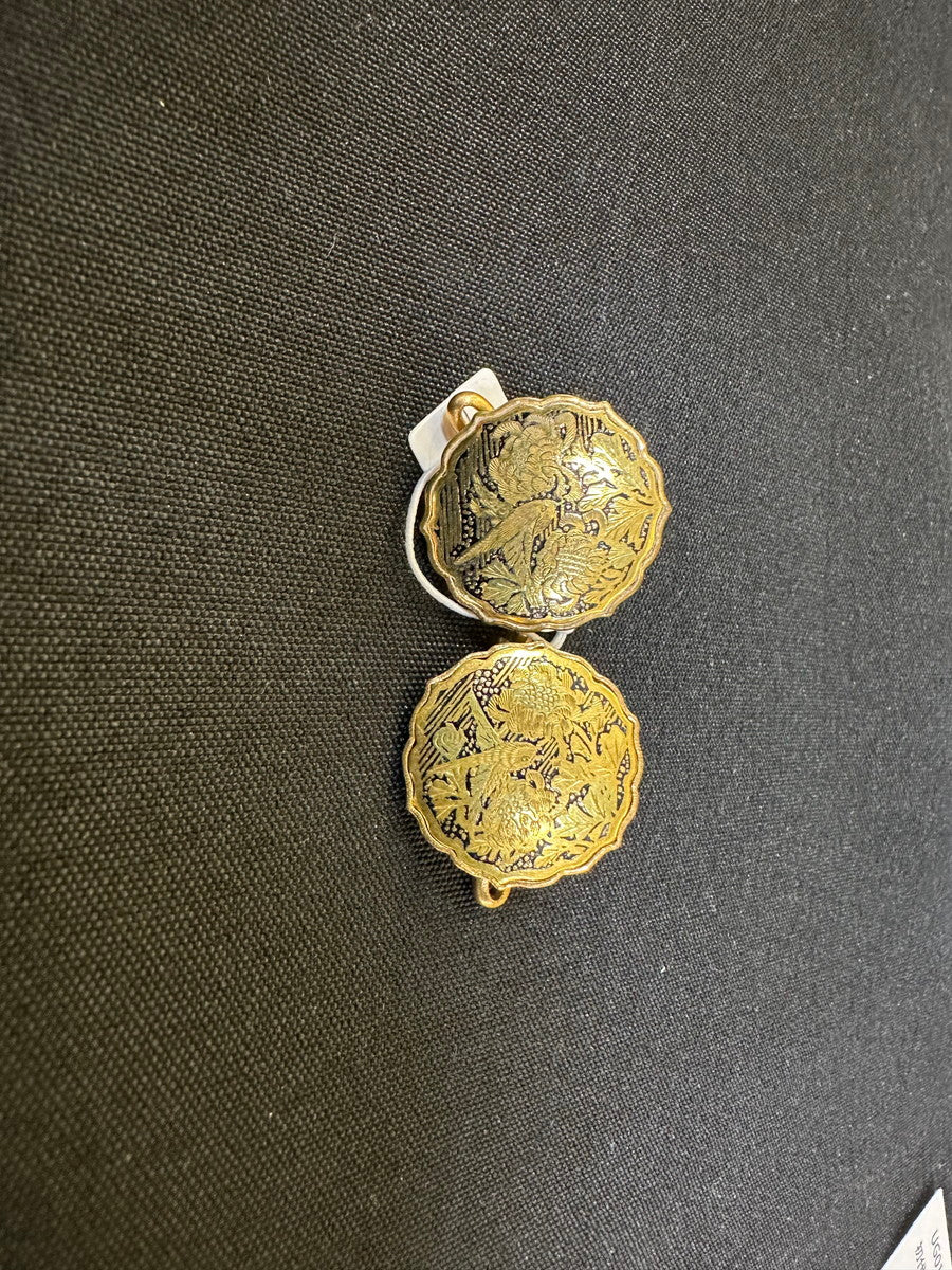 刺Expo_G25_金工丸形 ボタン ペア