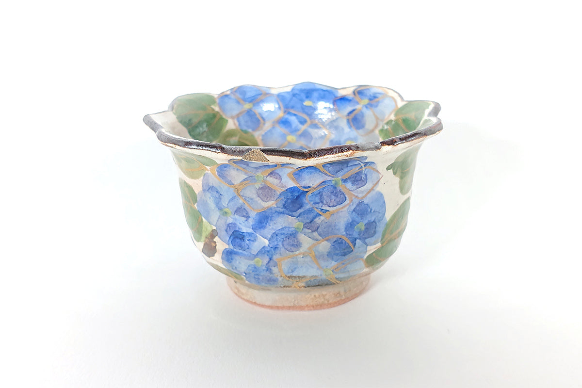 Iroe-Kenzan ​hydrangea small bowl